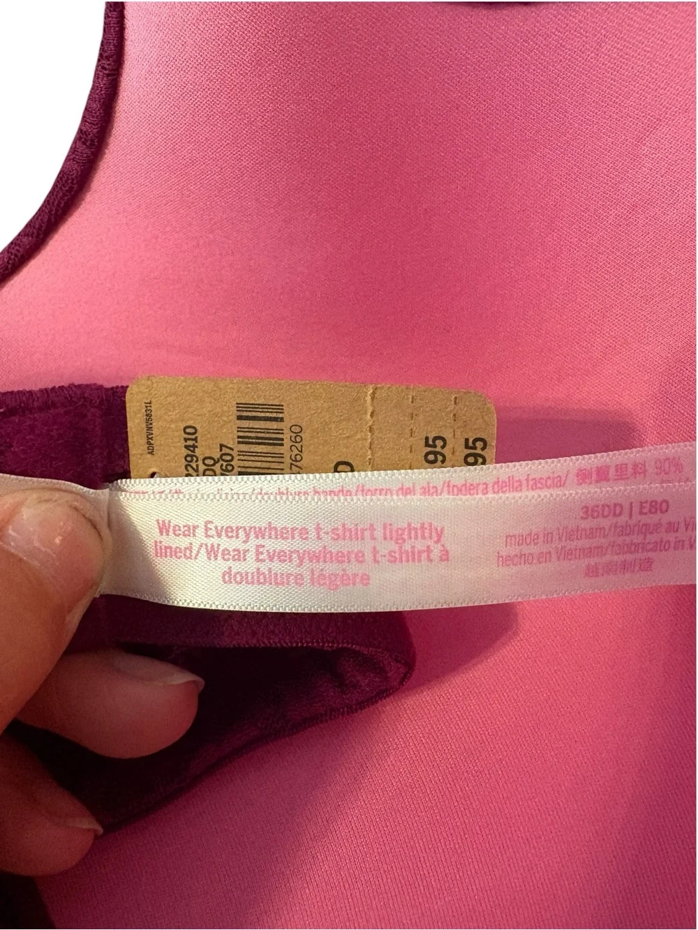 PINK Victoria's Secret Wear Everywhere T Shirt Bra Lightly Lined Bundle 36DD NEW